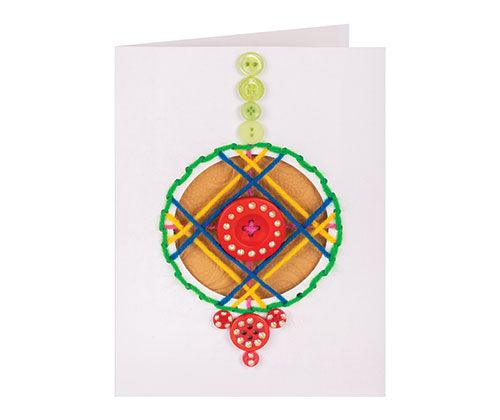 Christmas Cut-out Threading Card Pack of 10 - Zart