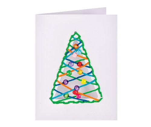 Christmas Cut-out Threading Card Pack of 10 - Zart