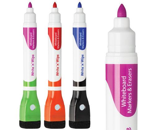 Write 'n' Wipe Whiteboard Markers 6 Colours Pack of 3 - Zart