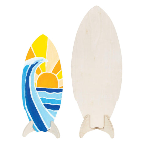 Wooden Surfboard with Stand - Zart