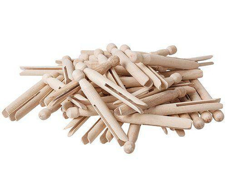 Dolly Pegs Natural 11cm Pack of 60 - Zart