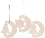 Wooden Christmas Shapes Pack of 12 - Zart