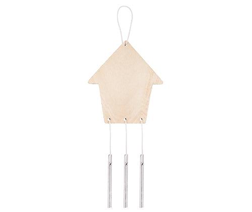 Wooden Garden Wind Chimes House Pack of 10 - Zart