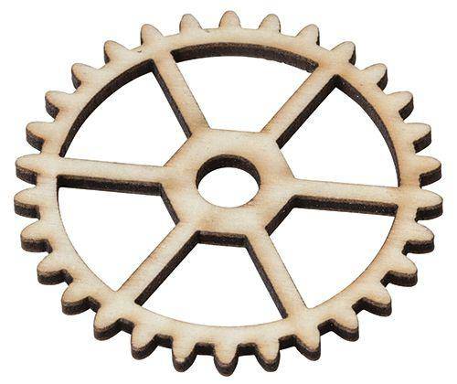 Wooden Gears and Cogs Assorted Pack of 100 - Zart