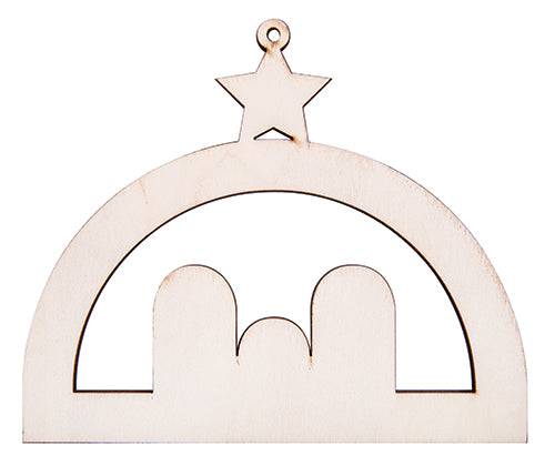 Wooden Nativity Hanger Pack of 12 - Zart