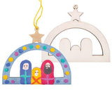 Wooden Nativity Hanger Pack of 12 - Zart