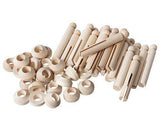 Wooden Peg and Stand 9.5cm Pack of 24 - Zart