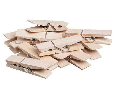 Wooden Pegs 2 x 7cm Pack of 12 - Zart