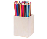 Wooden Pencil Holder 8 x 8.2 x 10cm - Zart