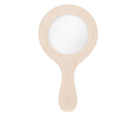 Wooden Round Hand Mirror Pack of 10 - Zart