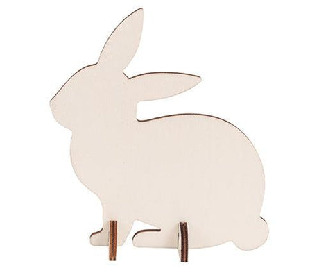 Wooden Standing Rabbit Assorted Pack of 10 - Zart