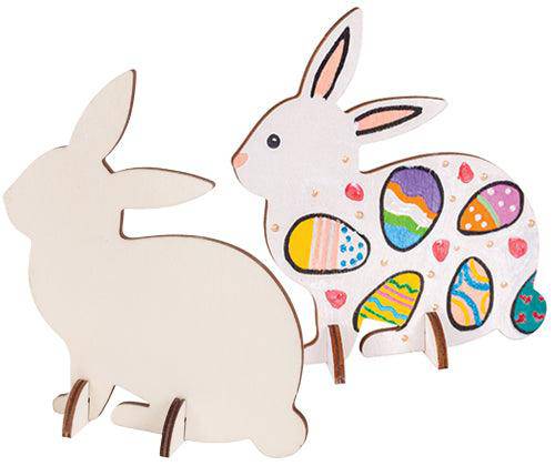 Wooden Standing Rabbit Assorted Pack of 10 - Zart