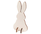 Wooden Standing Rabbit Assorted Pack of 10 - Zart