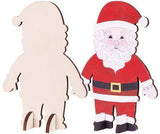 Wooden Standing Santa Pack of 10 - Zart