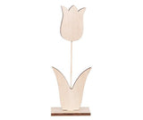 Wooden Tulip on Stand Pack of 10 - Zart