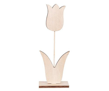 Wooden Tulip on Stand Pack of 10 - Zart