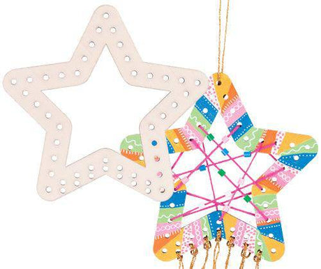 Wooden Weaving Star Pack of 10 - Zart