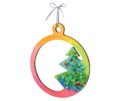 Wooden Xmas Baubles Assorted Pack of 20 - Zart