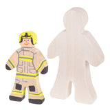 Wooden Person Shape Pack of 10 - Zart